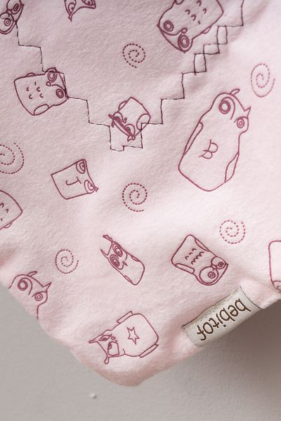 Bebitof Cute Owl Patterned Double Layer Plush Blanket