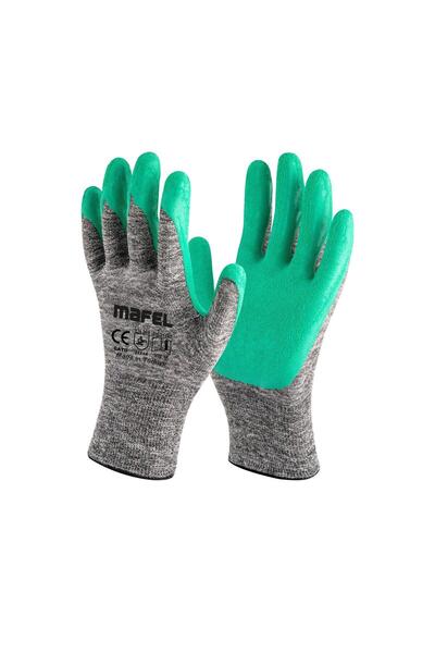 Mafel MF-80 Yeşil Lateks Camcı İş Güvenlik Eldiven - 10/XL - 1 Çift - Paket