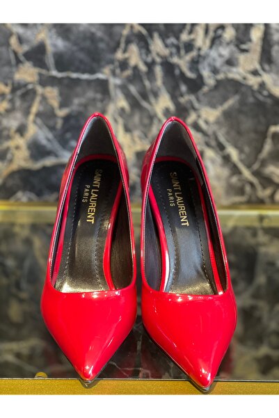 isis exclusive Kadın rugan kırmızı stiletto