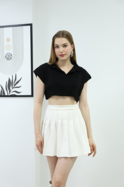 İKLİM LİFE ΚΡΩΠ ΠΛΕΚΤΟ ΜΠΛΟΥΖ ΜΕ ΓΚΑΛΑΡ