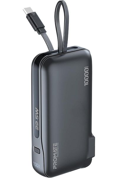Promate Ultra-Compact Wall Charger Power Bank 10000 mAH