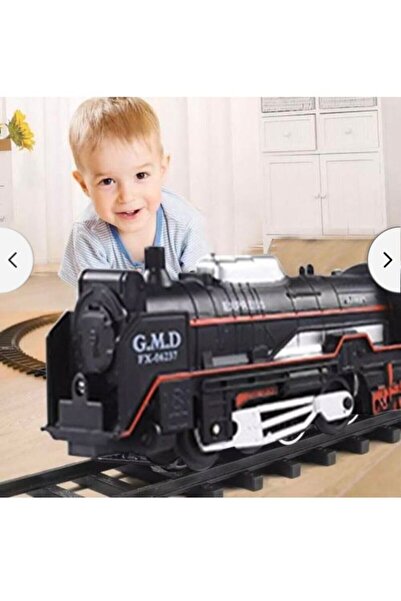 TRUST STORE Pi̇lli̇ Işikli 13 Parça Tren Seti̇ Mega Set Rayli Kutulu Hareketl...