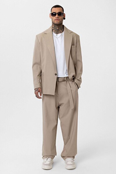 VAMOSCLO oversized Μπλέιζερ Μπουφάν Μπεζ