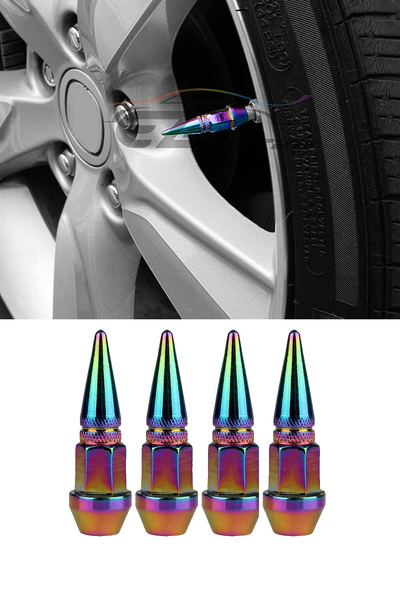 MeyZone Alüminyum Sivri Sibop Kapağı 4'lü Bukalemun Colormatic Sibob Kapağı 45mm