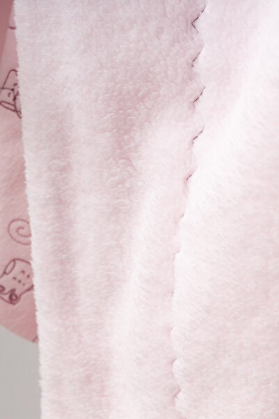 Bebitof Cute Owl Patterned Double Layer Plush Blanket