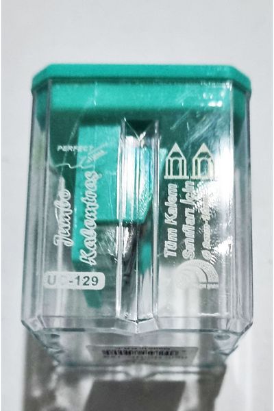 Modellino Perfect Jumbo Sharpener Uc-129 - Pack of 2 Colorful Clear Trash Can