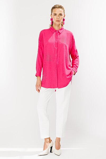 accort Kendinden Desenli Tunik-FUJYA