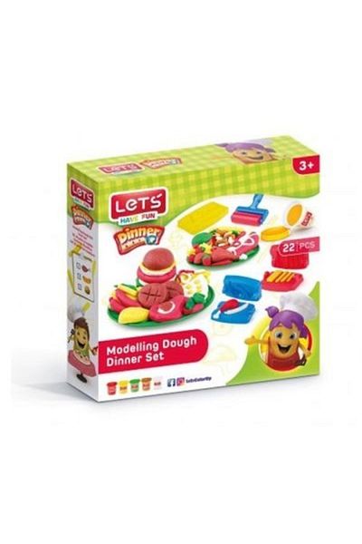 Lets Play Dough Food Banquet Set 5 75 Grams 22 Pieces