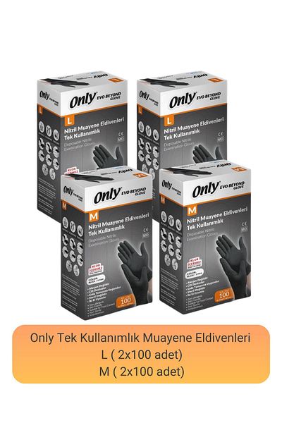 ONLY قفاز فحص النتريل من Evo Beyond M-L (100 قطعة × 4)