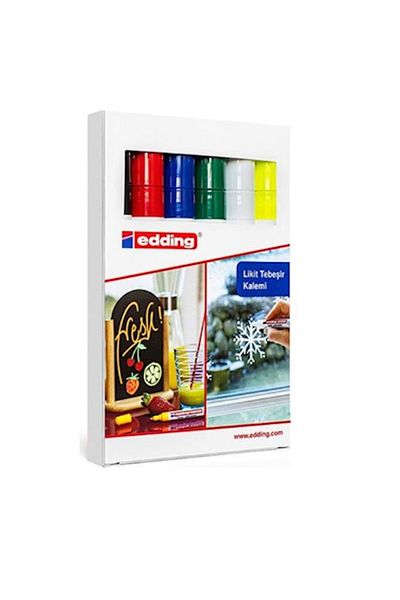 Edding Liquid Chalk Pen Set 6 Pieces 4095