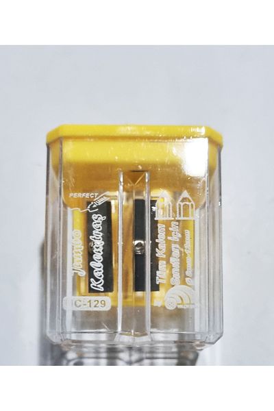Modellino Perfect Jumbo Sharpener Uc-129 - Pack of 2 Colorful Clear Trash Can