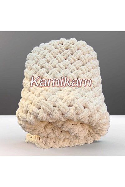 KAMİKAM М'яка оксамитова ковдра Alize 100 X 100 см, в'язана вручну, для немовлят