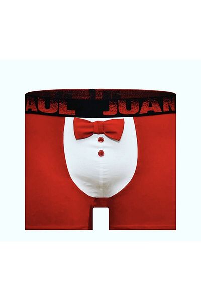 Juan Raul Men's Tuxedo Bow Tie Patterned Colorful Boxers