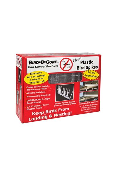 Bird B Gone Durable and Sturdy Plastic Bird Spikes 20ft