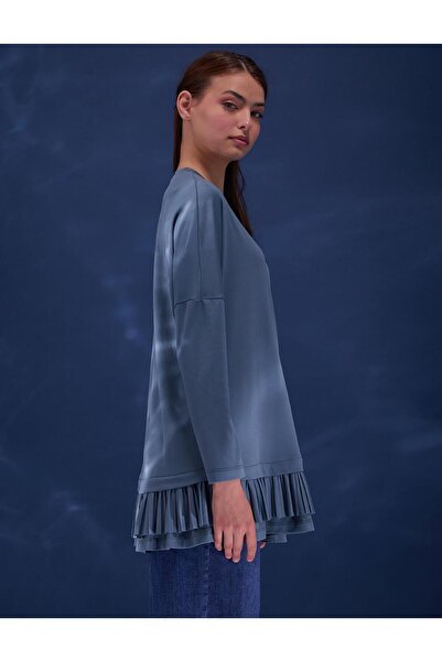 Kayra Etek Ucu Pileli Bluz