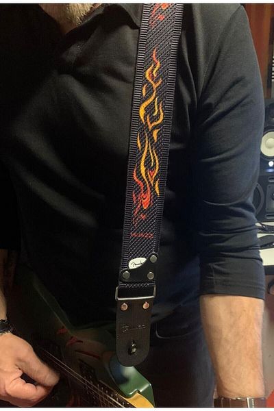 hijazz Gitar Strap with Genuine Leather End (Hanger Lock and Pena Gift)
