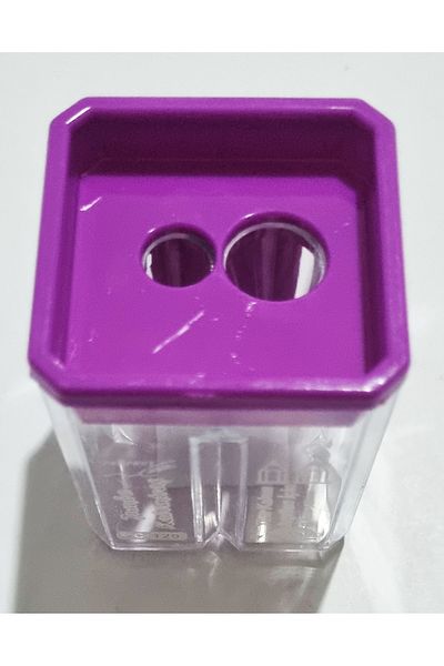 Modellino Perfect Jumbo Sharpener Uc-129 - Pack of 2 Colorful Clear Trash Can