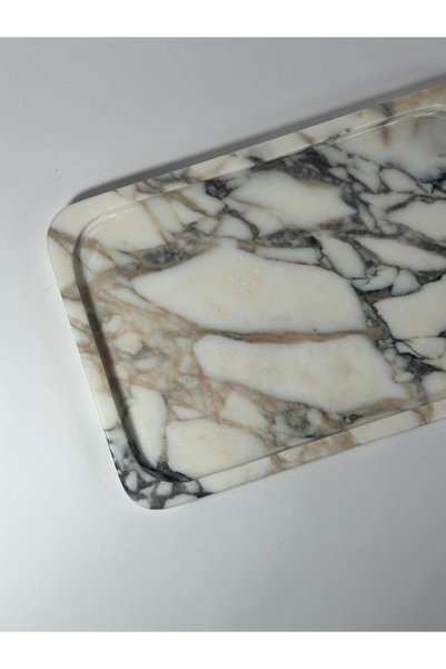 Polen Stone صينية رخامية بنفسجية مقاس 30x20