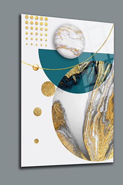 glassartdesign Model de marmură Forme Pictură din sticlă irezistibilă Pictură abstractă Pictură minimalistă Pictură pentru salon Artă din sticlă