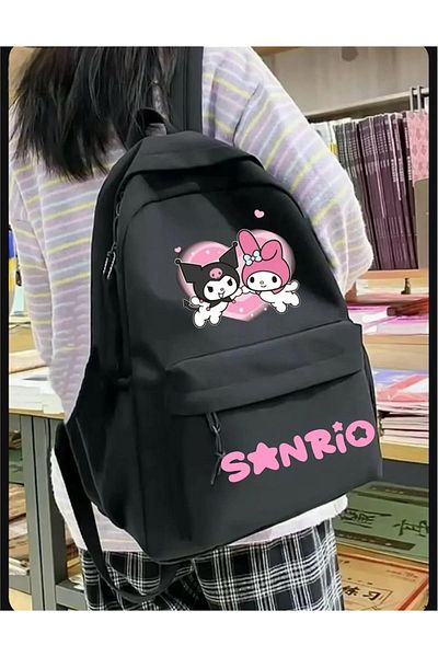 Touz Moda Kuromi & Melody Heart Double Printed New Season Printed School, Γραφείο, Σακίδιο πλάτης μάθησης