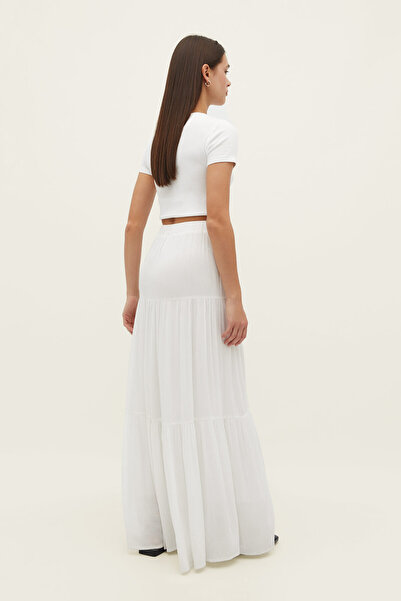 Stradivarius Boho midi skirt
