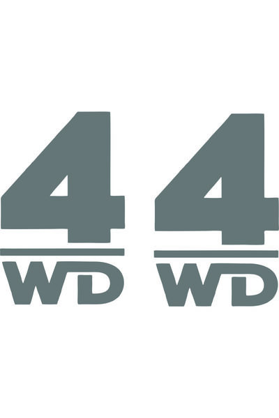 Birim Matbaa ملصق سيارة 4wd (5,5x8,5 سم 2 قطعة)