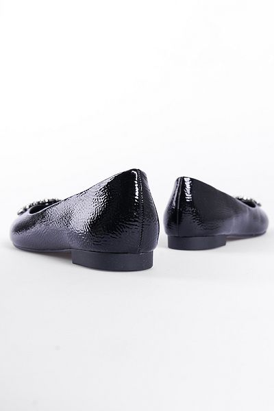 Capone Outfitters Damen-Ballerinas mit runder Steinschnalle