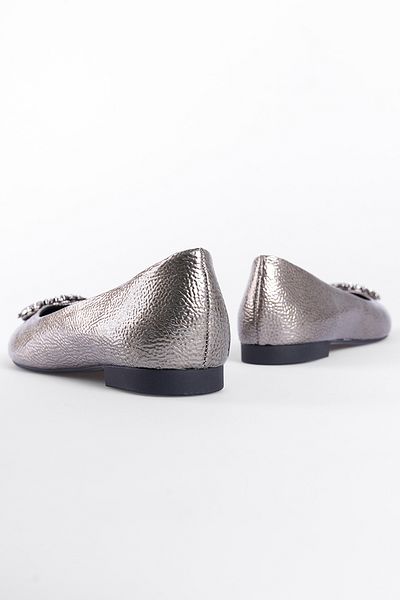 Capone Outfitters Damen-Ballerinas mit runder Steinschnalle
