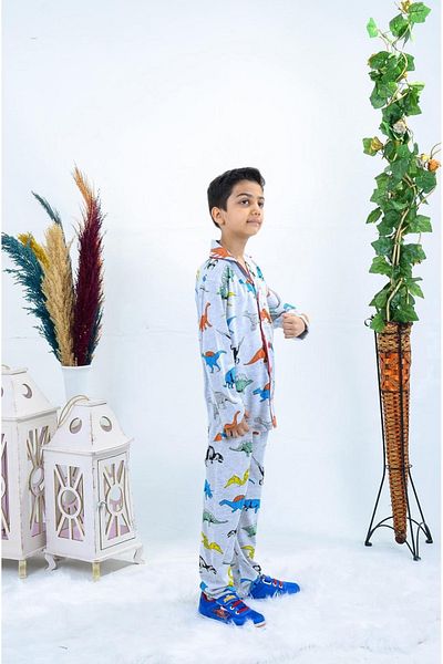 TNY Dinosaur Patterned Boy's Pajama Set