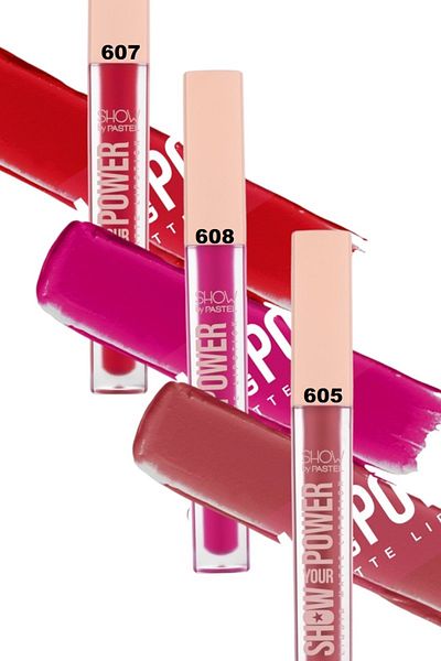 Show by Pastel Show Your Power 3-Piece Matte Liquid Set - Lipstick 607-605-608