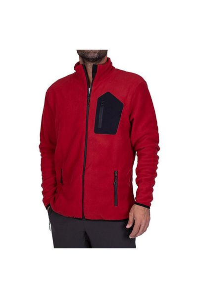 Exuma 2312003 Erkek Tam Fermuarlı Polar Kırmızı