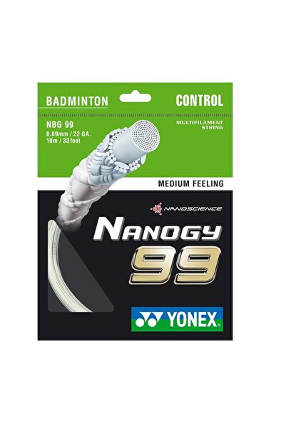 YONEX Nanogy 99 Tekli Badminton Kordajı Beyaz