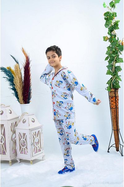 TNY Sonic Printed Children's Pajama Set