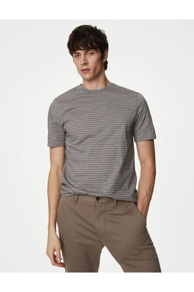 Marks & Spencer Saf Pamuklu Kısa Kollu T-Shirt