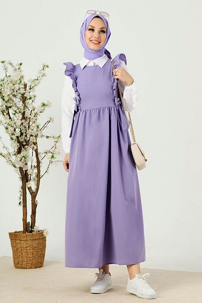 CLASSY.MODA 2-Piece Plain Crew Neck Women