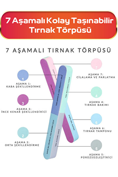 Güzellik Deposu 7 Aşamalı Kolay Taşınabilir Tırnak Törpüsü