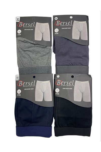 Velura Ανδρικό Lycra μακρύ μαύρο 4 τεμαχίων Boxer Short Οικονομικό και ποιοτικό πακέτο