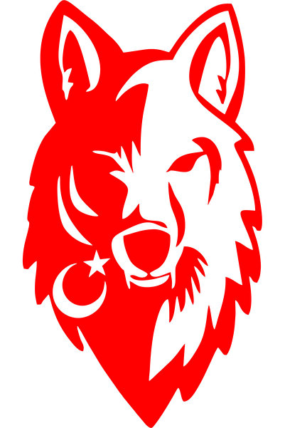 Birim Matbaa Wolf Stance Auto Sticker(21X11 cm)