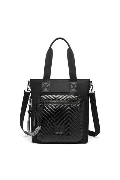 SMART BAGS Shiny Fabric Cross Strap Women's Shoulder Bag 3248