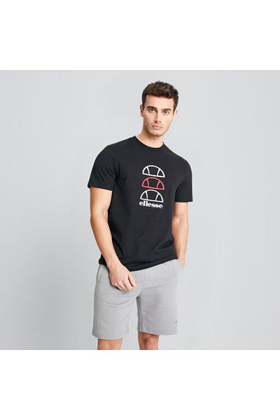 Ellesse Μπλουζάκι Μαύρο Ανδρικό Em129