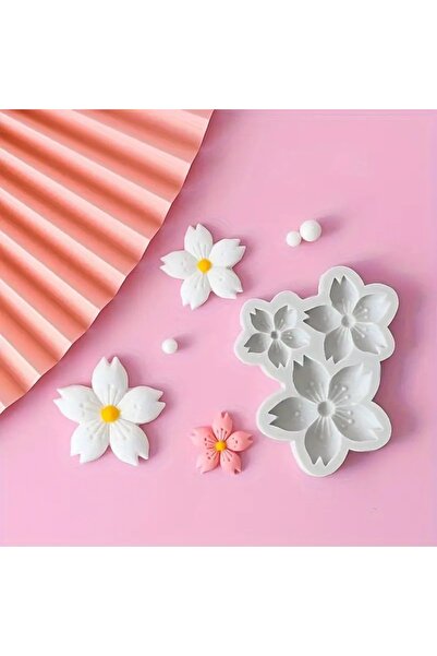 HogART Design Kiraz Çiçeği Mum Sabun & Beton Silikon Kalıp