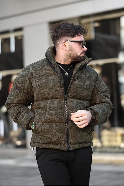 MODAEMAS МЪЖКО ЗИМНО ПАЛТО С ЩАМП НА ФЛОК