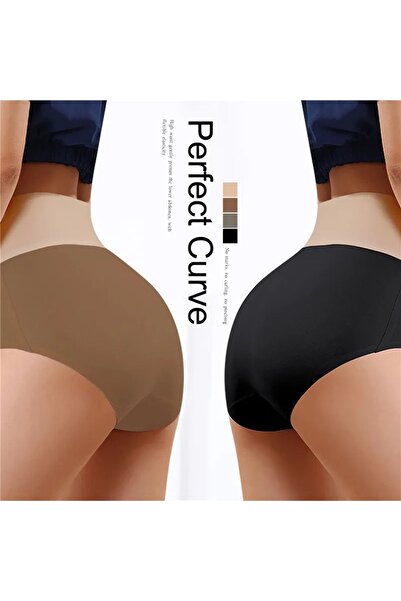 SWEETKORSE 3-PIECE talie înaltă Invisible fără cusături Chiloți fără urme Chiloți elastici și respirabili