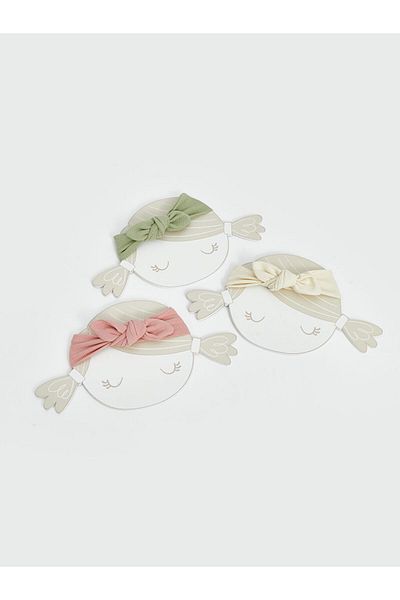 LC Waikiki LCW baby Bow Detailed Baby Girl Hair Band 3 pcs