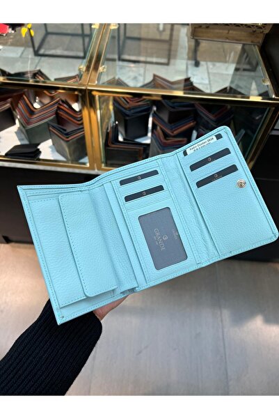 Deriza Grande 2639 - Mint Green Genuine Leather Women's Wallet