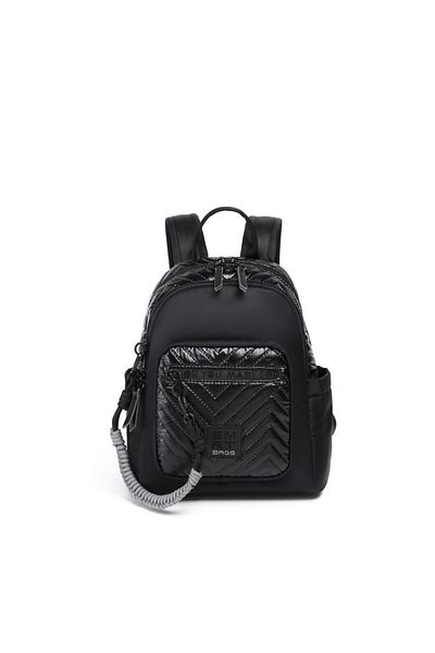 SMART BAGS Shiny Fabric Small Size Women's Backpack with Straps 3252