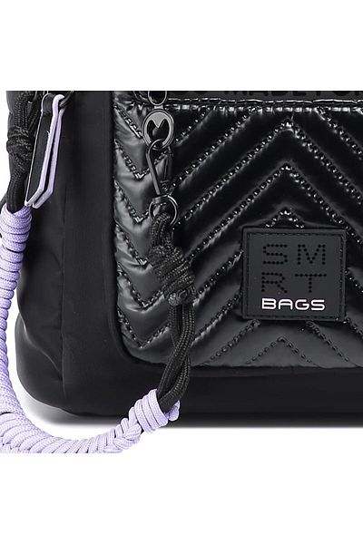 SMART BAGS Shiny Fabric Small Size Women's Backpack with Straps 3252
