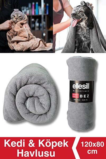 Ellesill Kedi & Köpek Evcil Hayvan Havlusu 120x80 cm - PetCareDry