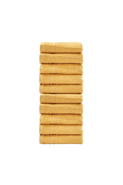 Homelover 10 db 100% organikus pamut 30x30 cm-es ultra luxus puha fürdőszobai kéztörlő - nagy felszívódású konyharuha