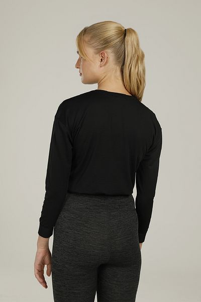 lumberjack CT391 MILA MESH TOP Дамска черна тениска 100582829